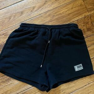 Black sweat shorts